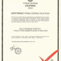 certyfikat Firma godna zaufania-1